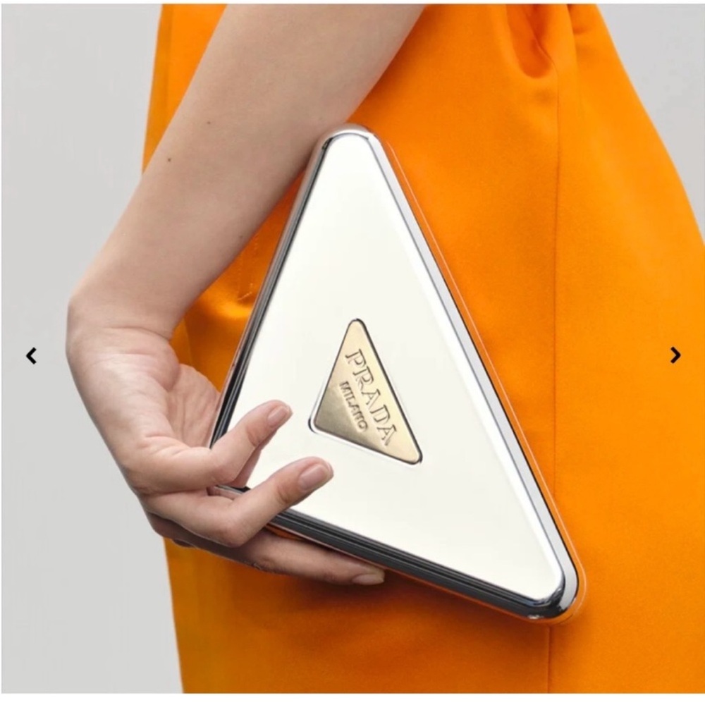Prada Metallic Triangle Mirror